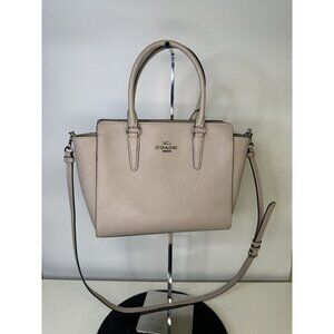 Coach - Leah Satchel Gray Leather Handbag - Missing Tag